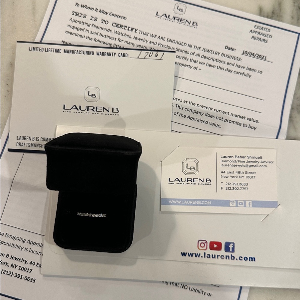 Platinum & Diamond Eternity Wedding Band